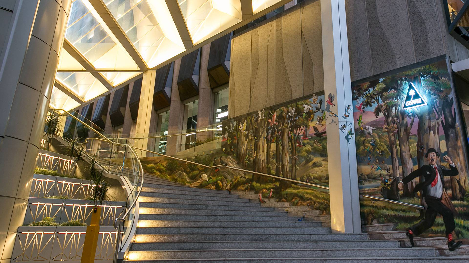 The Alto IP proved to be the ideal high power LED strip to illuminate this monolithic architectural canopy.
