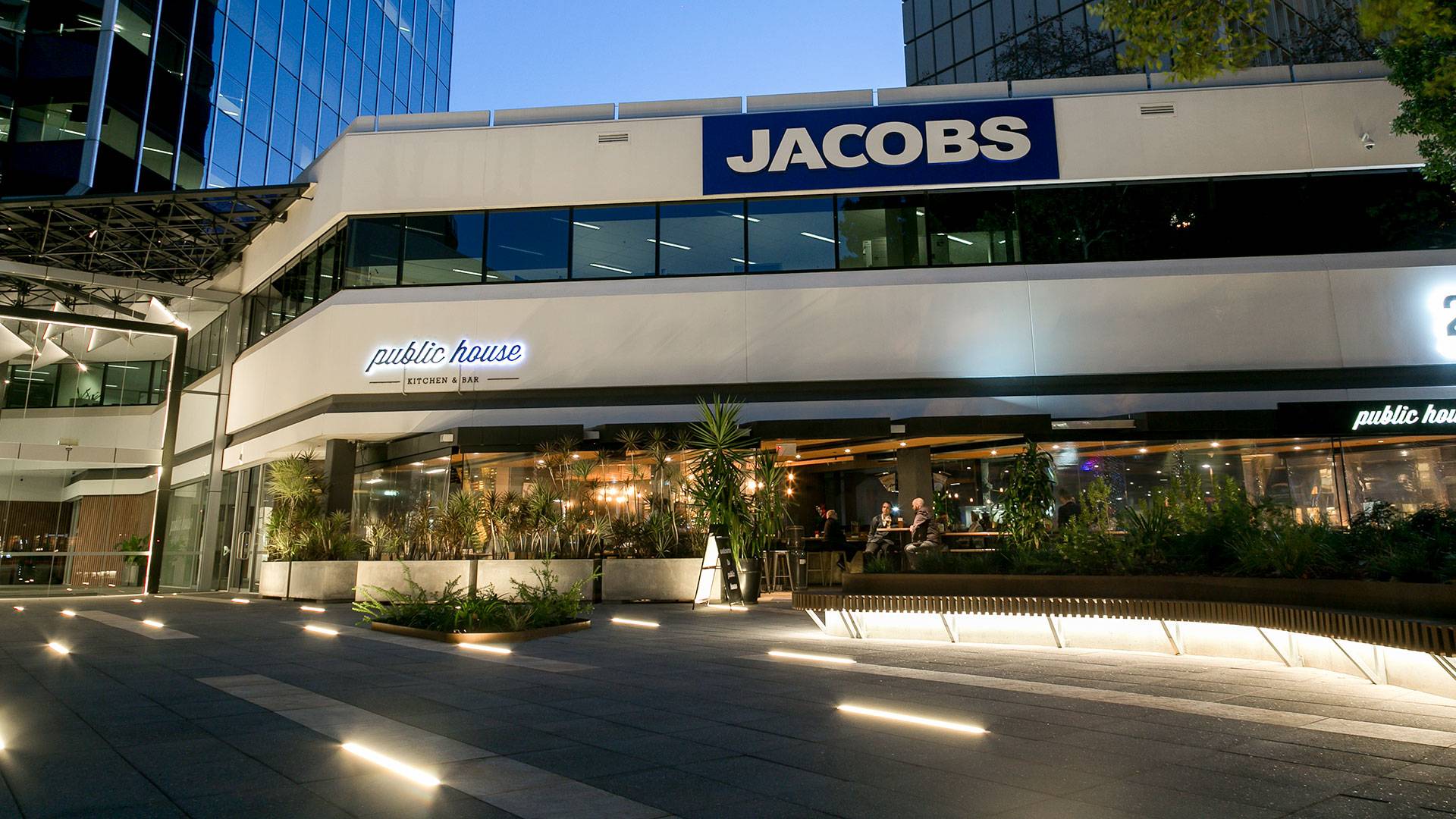 Durack Centre, Perth features Interra inground luminaires.