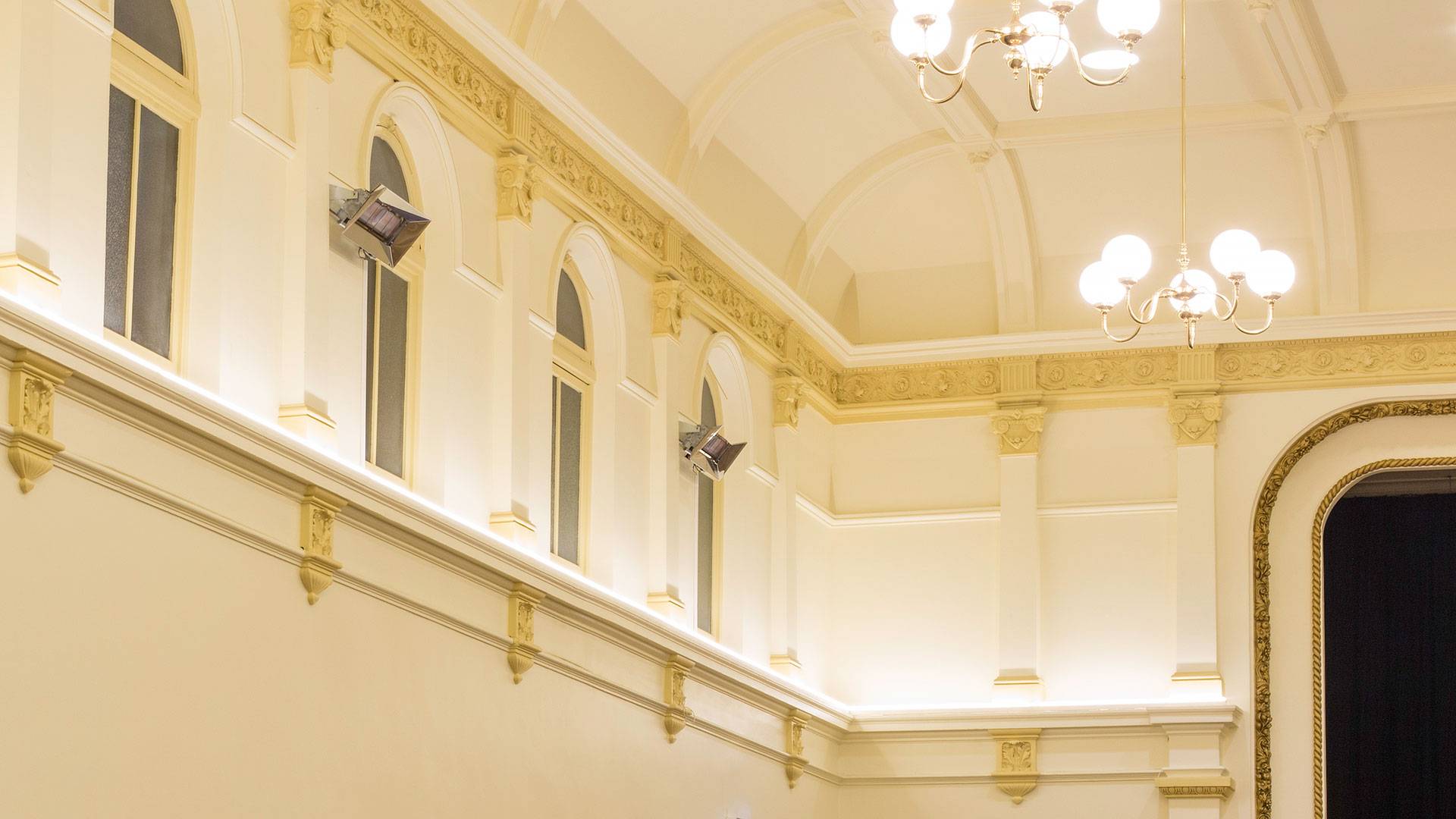 Multo versatile, compact LED strip in application, installed in the Kensington Town Hall.