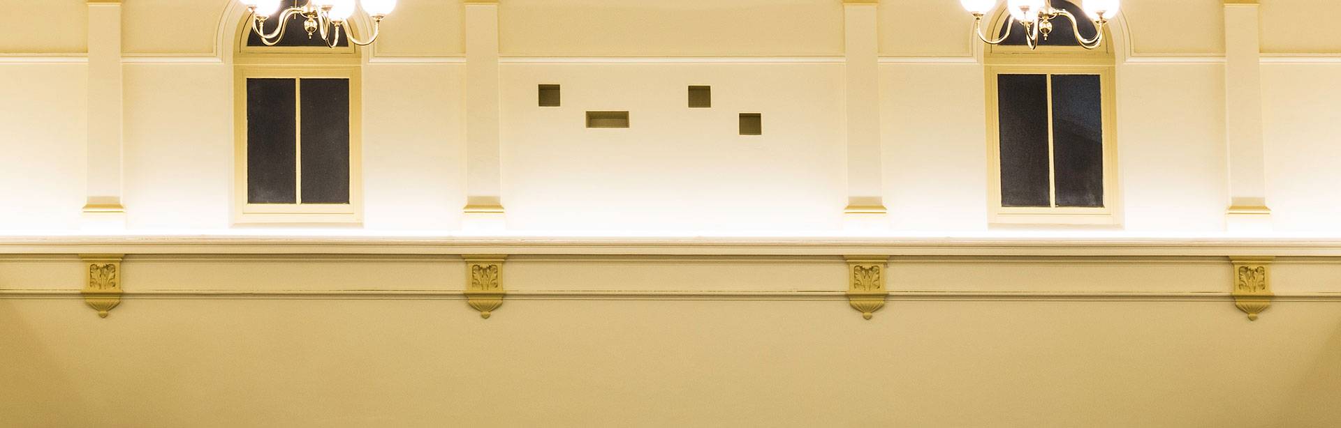 Multo versatile, compact LED strip in application, installed in the Kensington Town Hall.