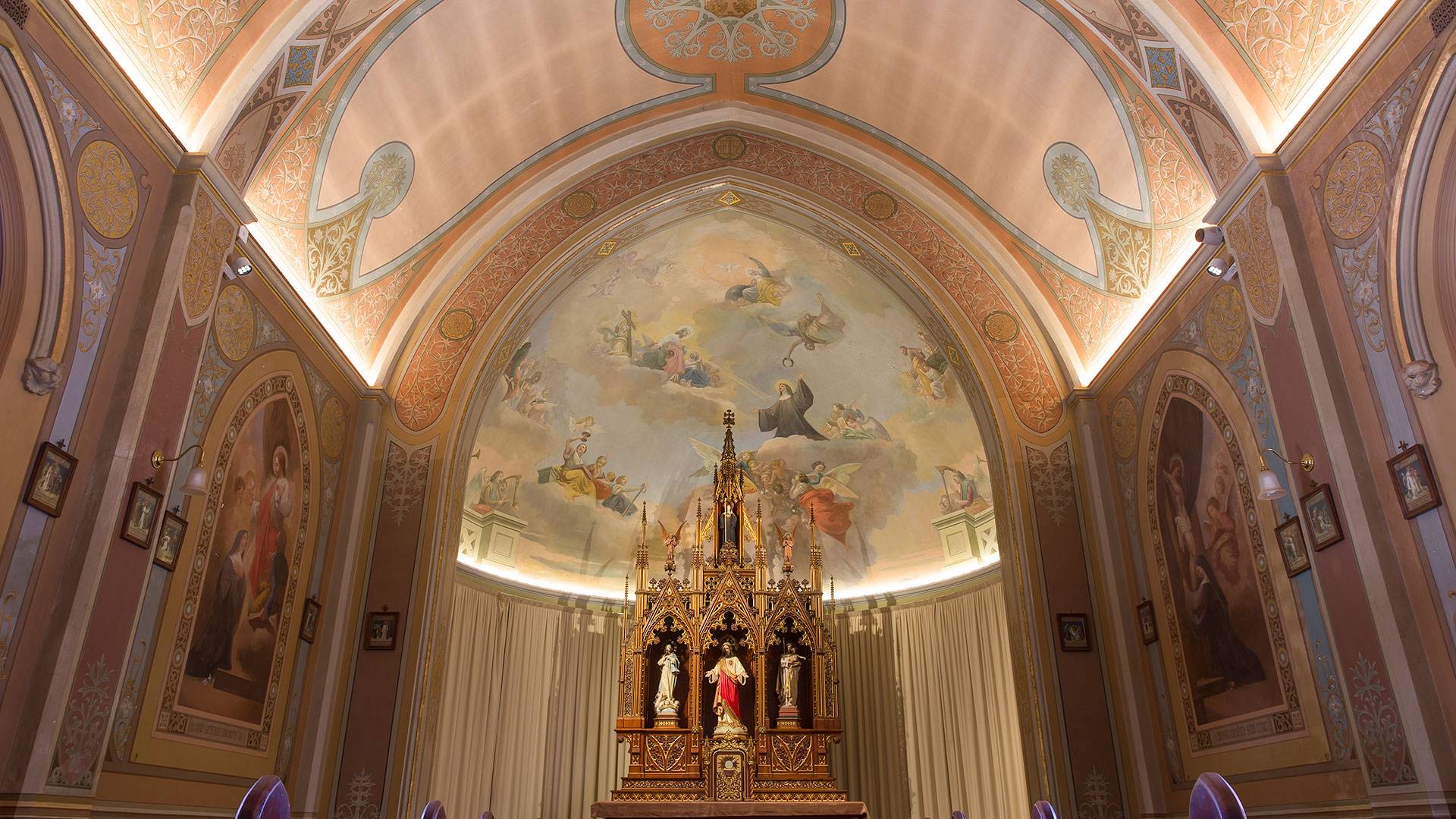 Alto CL Semi-rigid LED strip in application, installed in New Norcia Benedictine Chapels. 