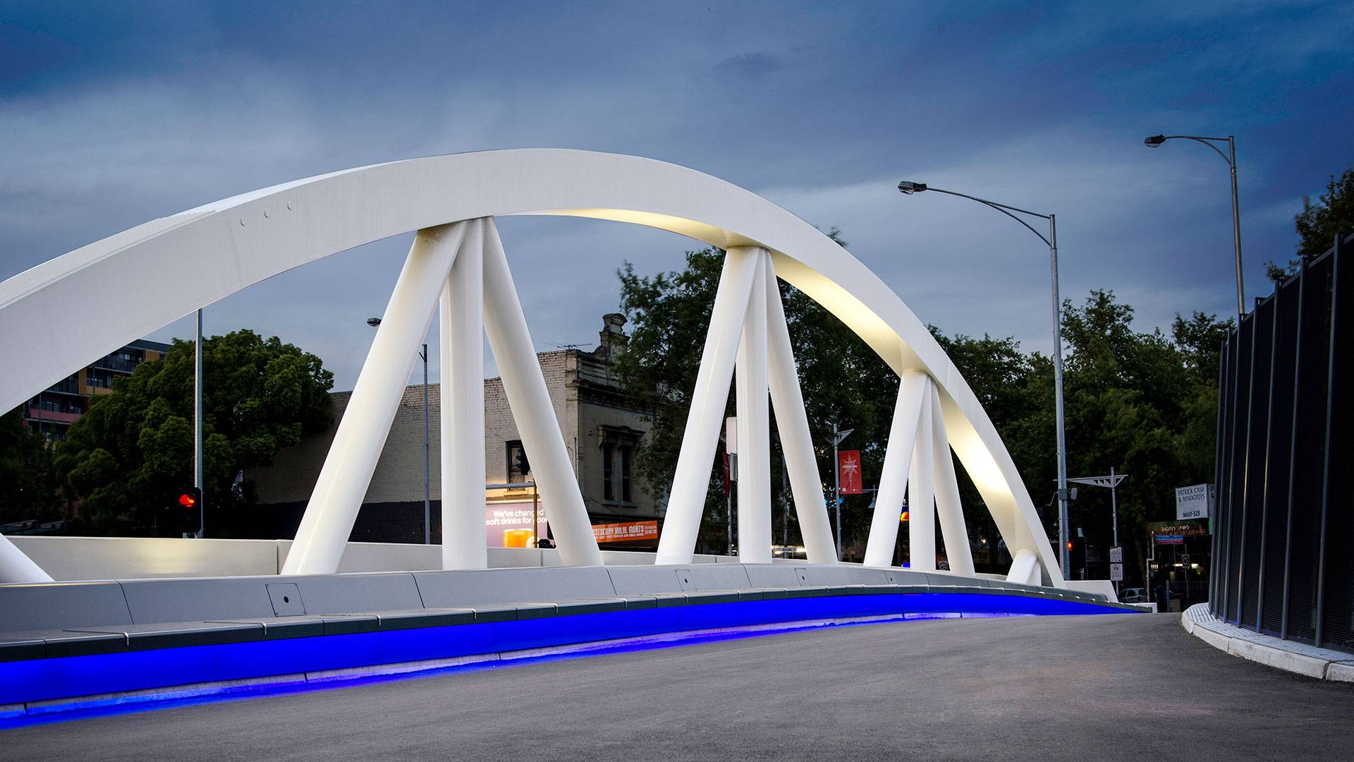 It’s not hard to see why this new improved bridge has quickly become an attraction and icon in the local area. The architecturally designed bridge’s pillars are highlighted using CP9 floodlights that add just the right amount of light and presence.