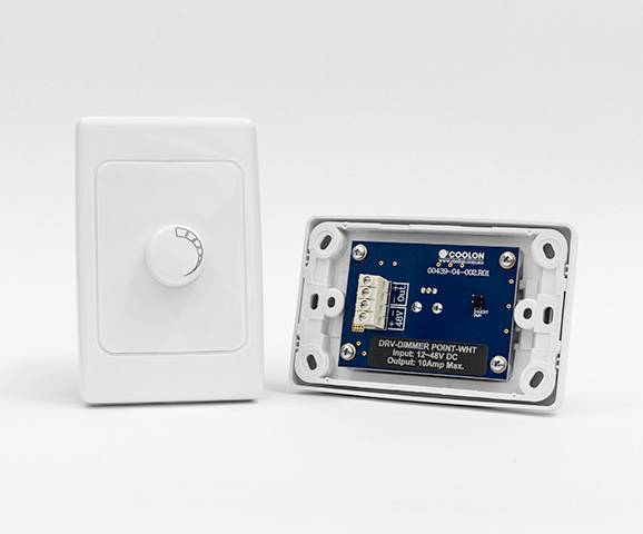 The Dimmer Point driver is designed to suit most indoor LED applications. A compact design allows it to be installed as a standard electrical faceplate.