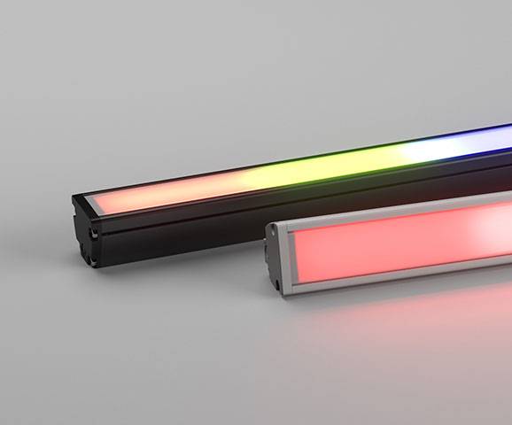 Max Mini Pixel is a compact and versatile architectural colour changing luminaire. The luminaire features dynamic control, with individually addressable 90mm pixels.