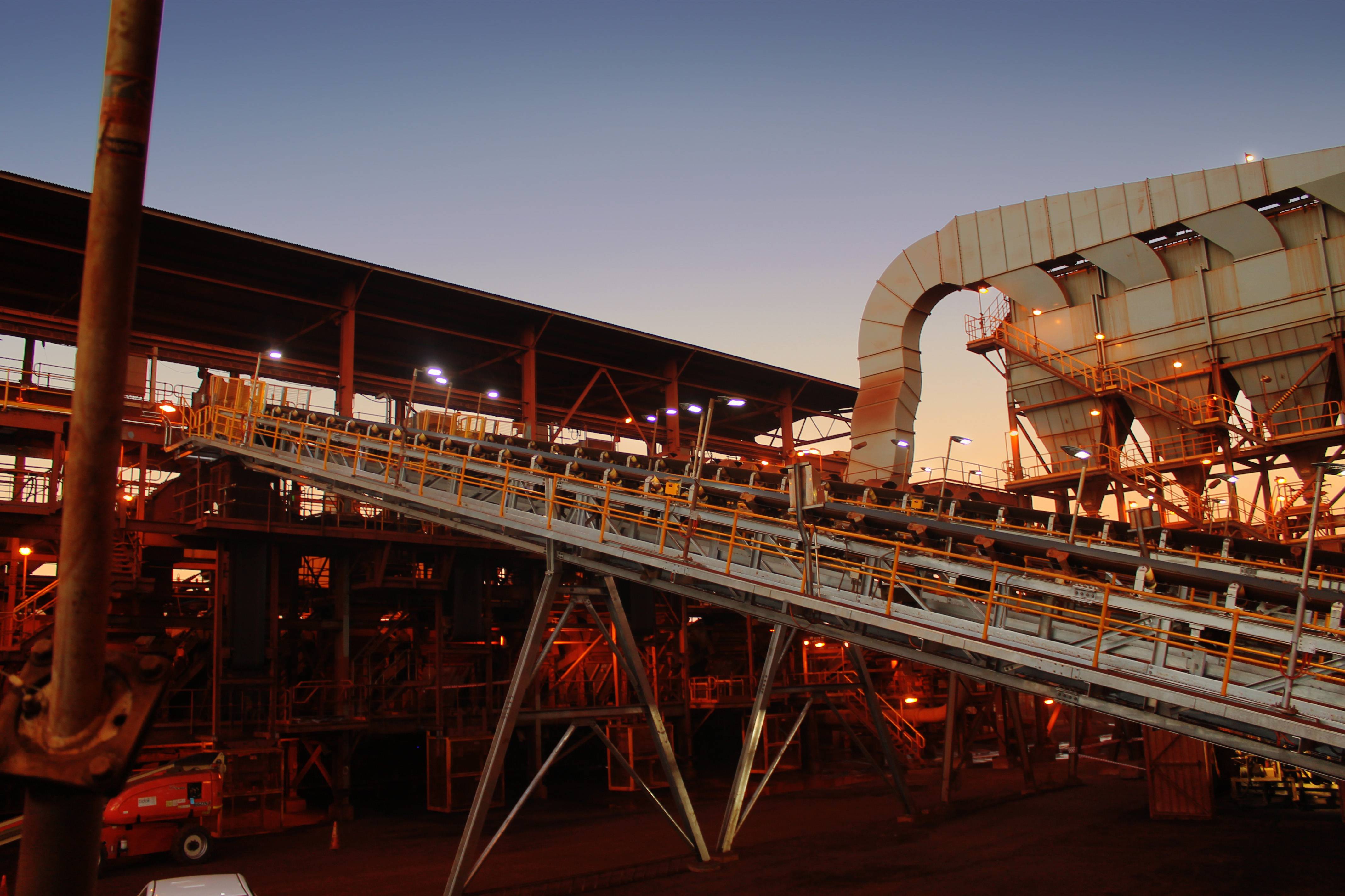 Coolon DLKs light up a major conveyor belt on a port facility near Karratha.