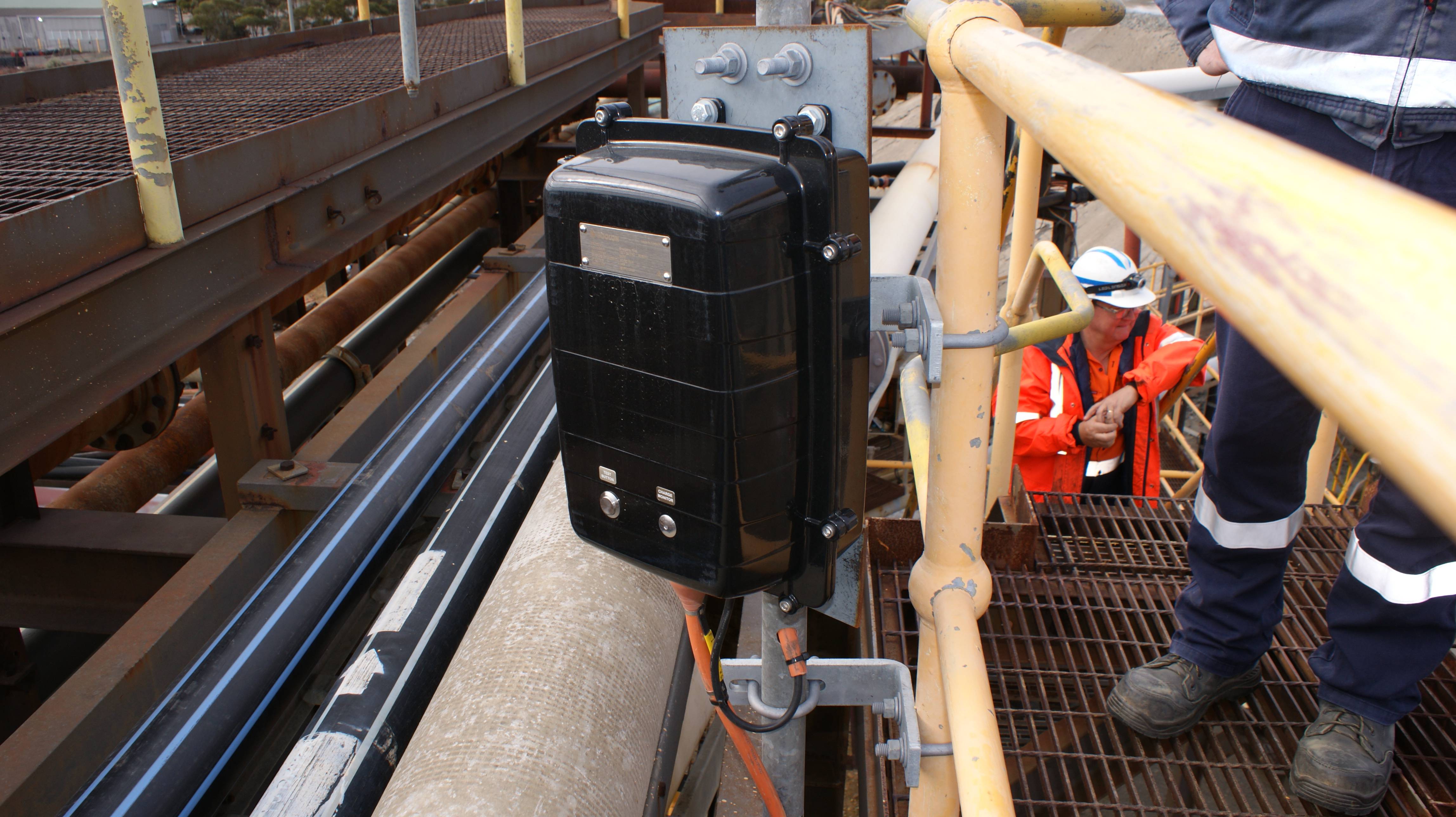 Range of Coolon luminaires on an industrial site in Kalgoorlie.