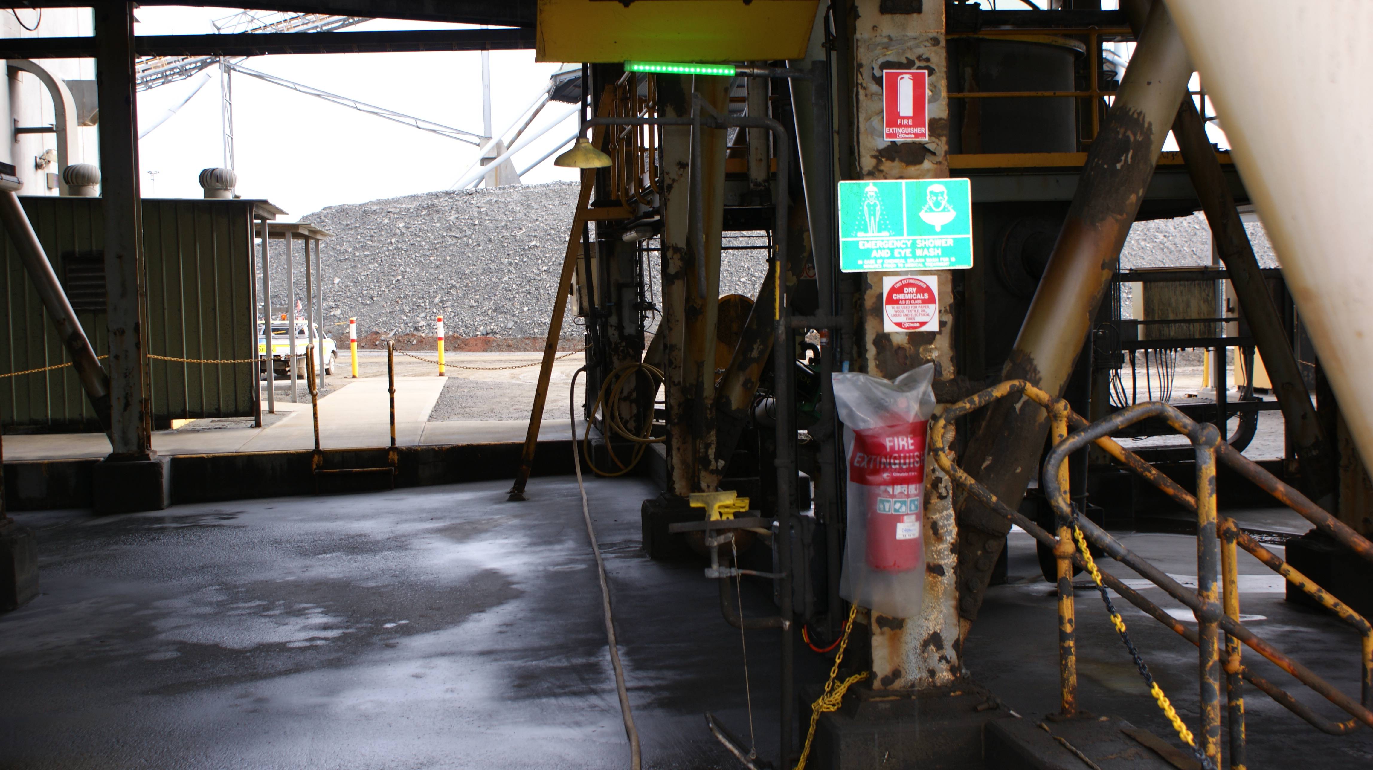 Range of Coolon luminaires on an industrial site in Kalgoorlie.