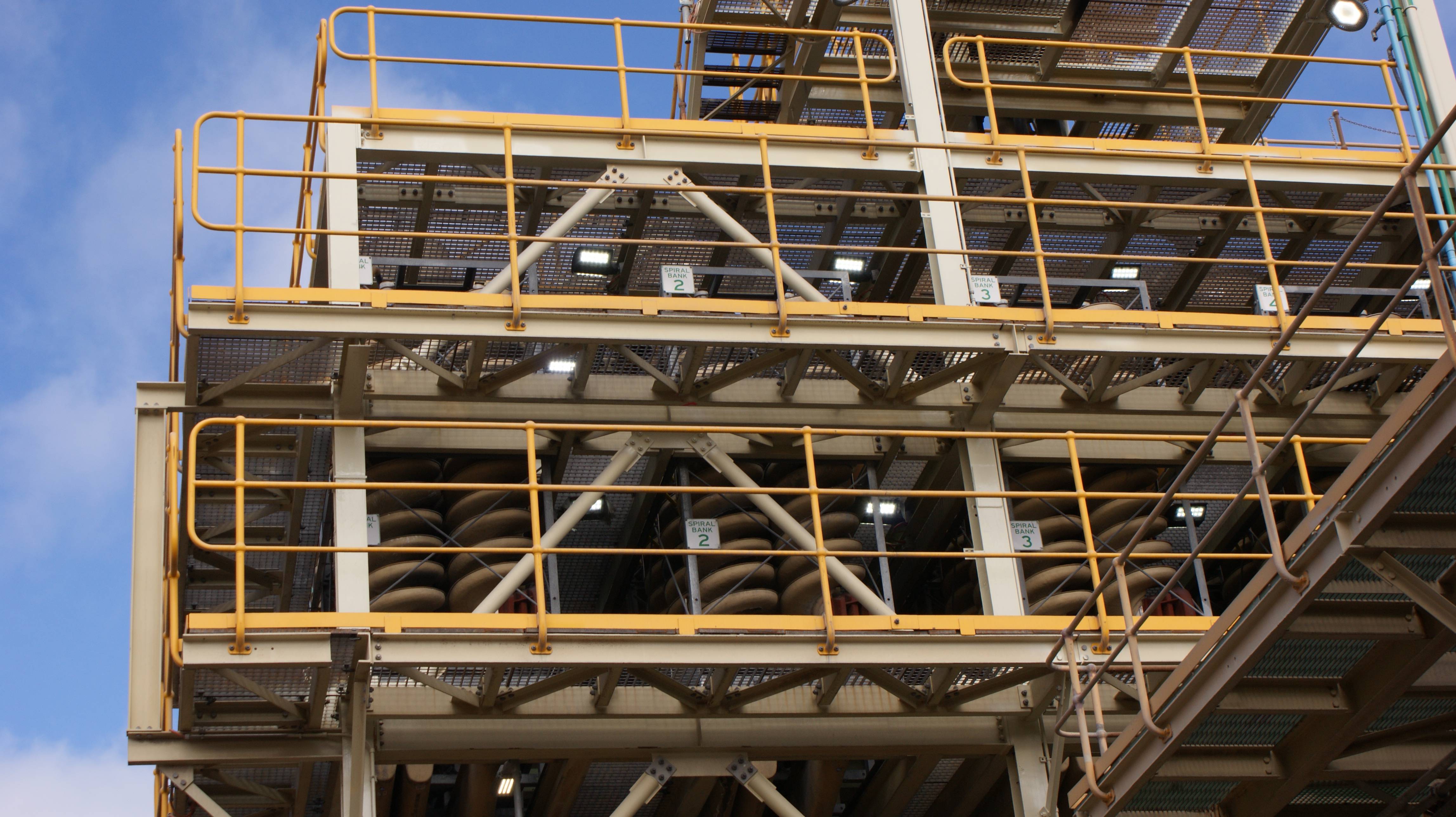 Range of Coolon luminaires on an industrial site in Kalgoorlie.