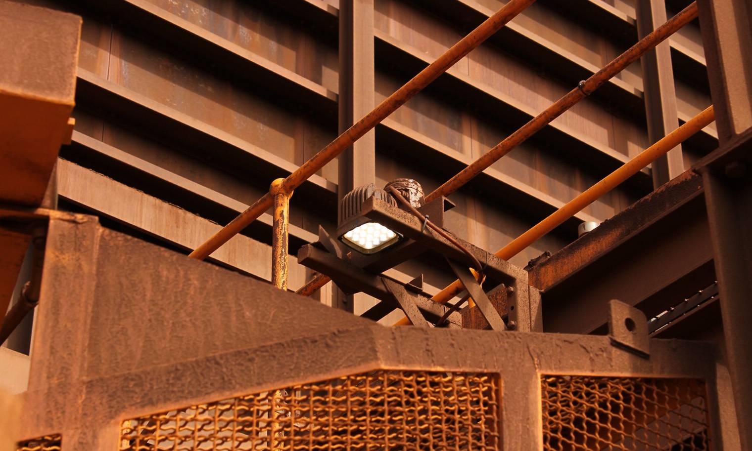 Industrial lighting by Coolon LED  on an iron ore in Mulga Downs.