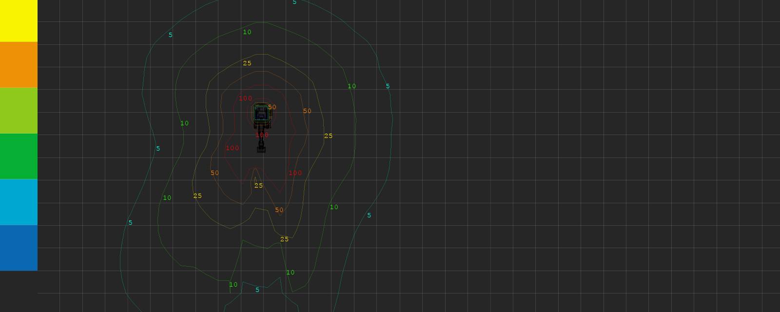 This Lighting Design Simulation Report highlights how the light output of a Hitachi EX2500 / EX2600 mining crawler excavator can be drastically improved with a CP56 LED Floodlight. 