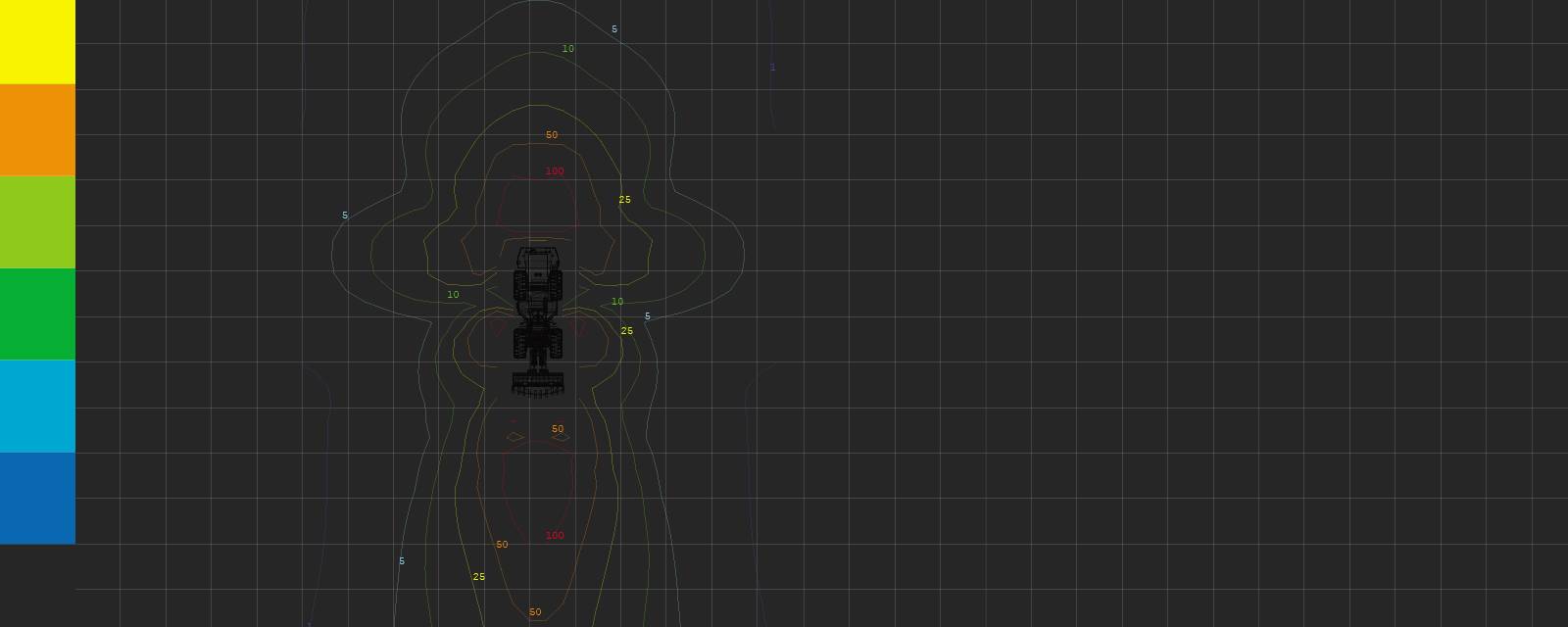 We made this Lighting Design Simulation Report to illustrate how the CP9 LED Floodlight improves the light output of a Komatsu WA1200  wheel loader.