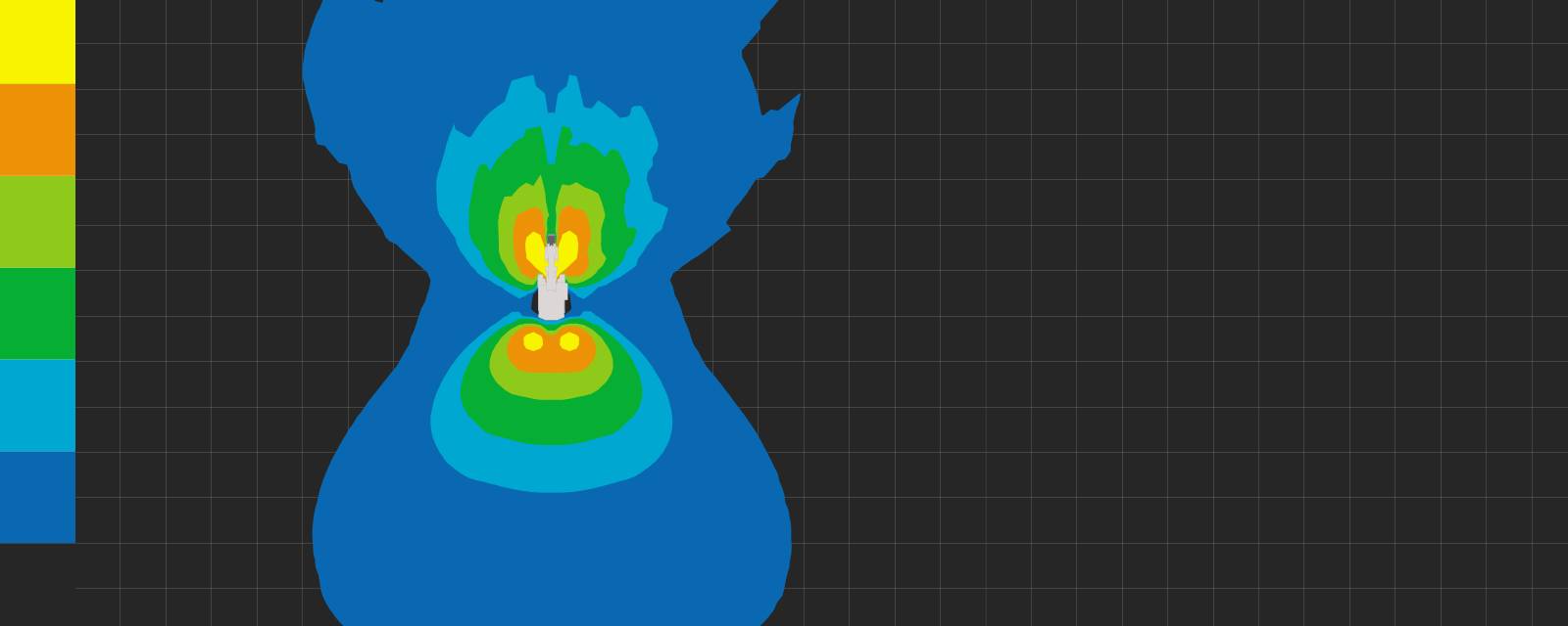 This Lighting Design Simulation Report made by Coolon illustrates how the CP9 LED Floodlight improves the light output of a Liebherr T282B mining truck.