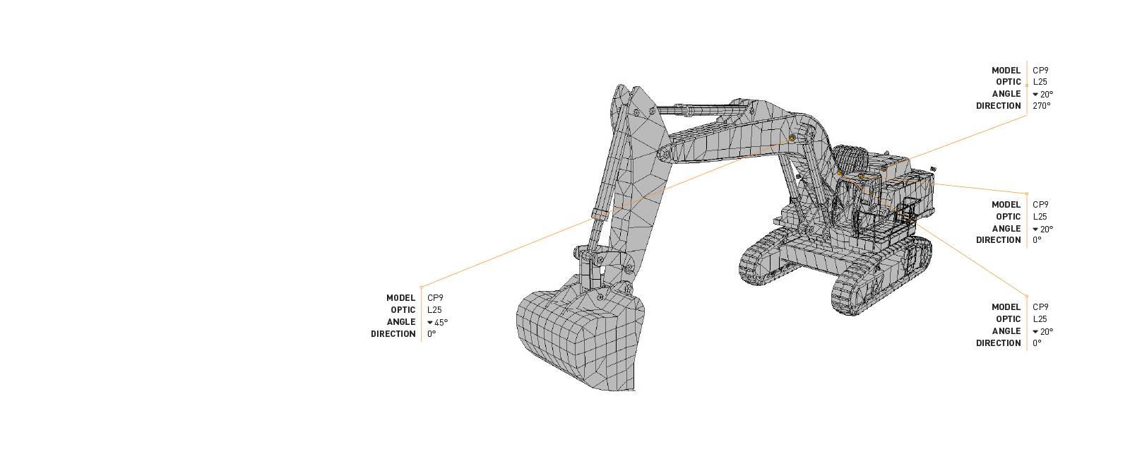 This Lighting Design Simulation Report was made to highlight how the light output of a Liebherr R984 mining excavator can be improved with the help of CP9 LED Floodlight.