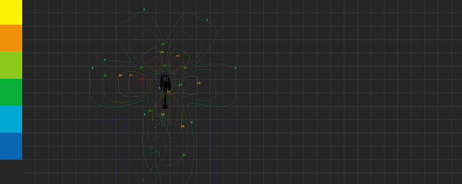 This Lighting Design Simulation Report was made to highlight how the light output of a Liebherr R984 mining excavator can be improved with the help of CP9 LED Floodlight.