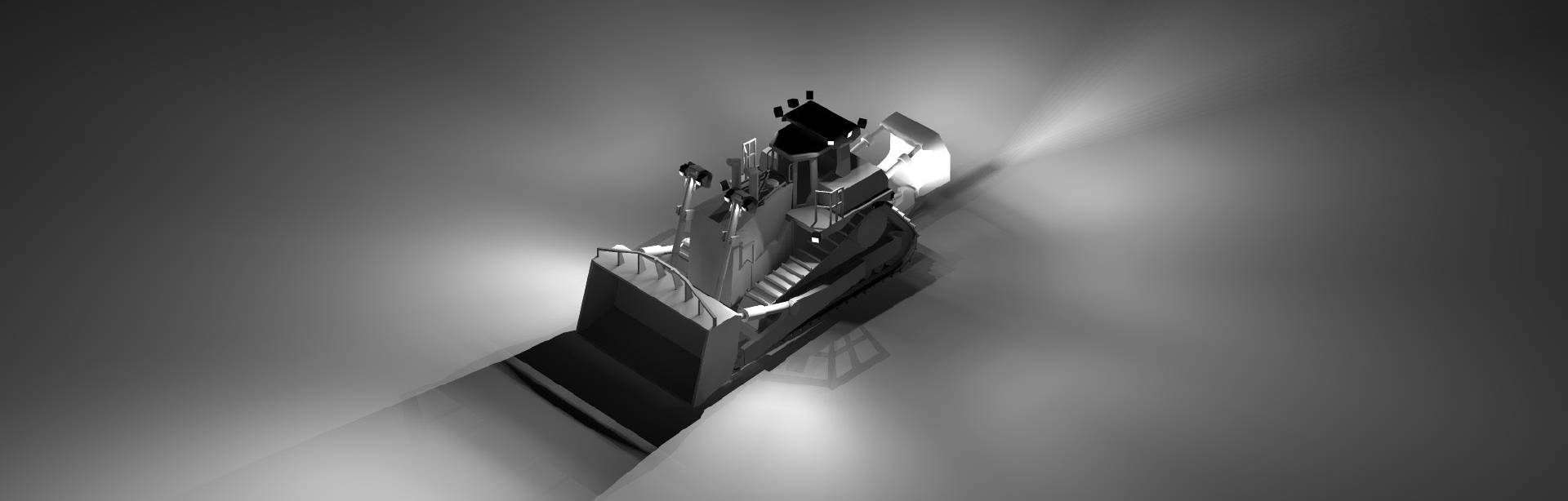 Look through this Lighting Design Simulation Report and explore how Coolon CP9 LED Floodlight improves the light output of a Caterpillar D11T mining bulldozer.
