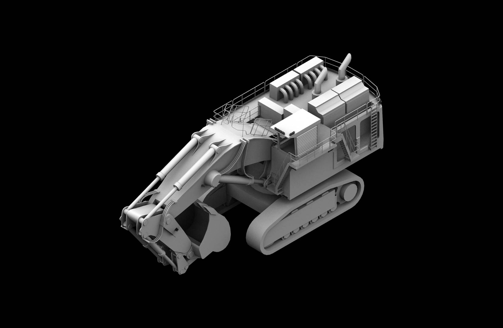 This Lighting Design Simulation Report clearly illustrates how CP24 LED Floodlight enhances the light output of a Liebherr R9800 mining excavator. 