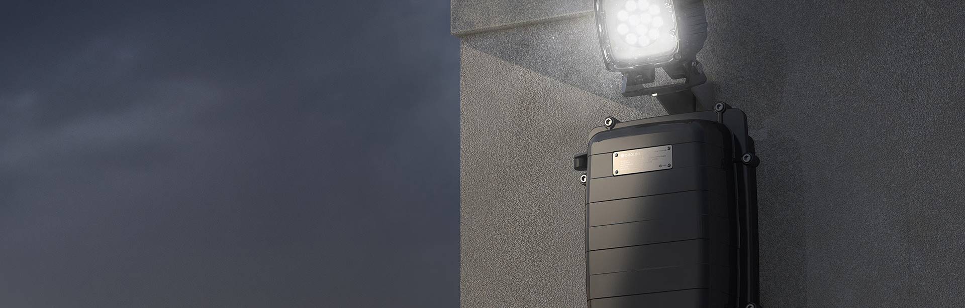 Enclosure and luminiare wall mount bracket.