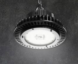 The AZIZ LIGHT™ is an extremely robust industrial LED high bay luminaire that has superior performance due to its tempered glass lens and cold-forged pure aluminium body. Perfect for the processing plant and warehouse applications.