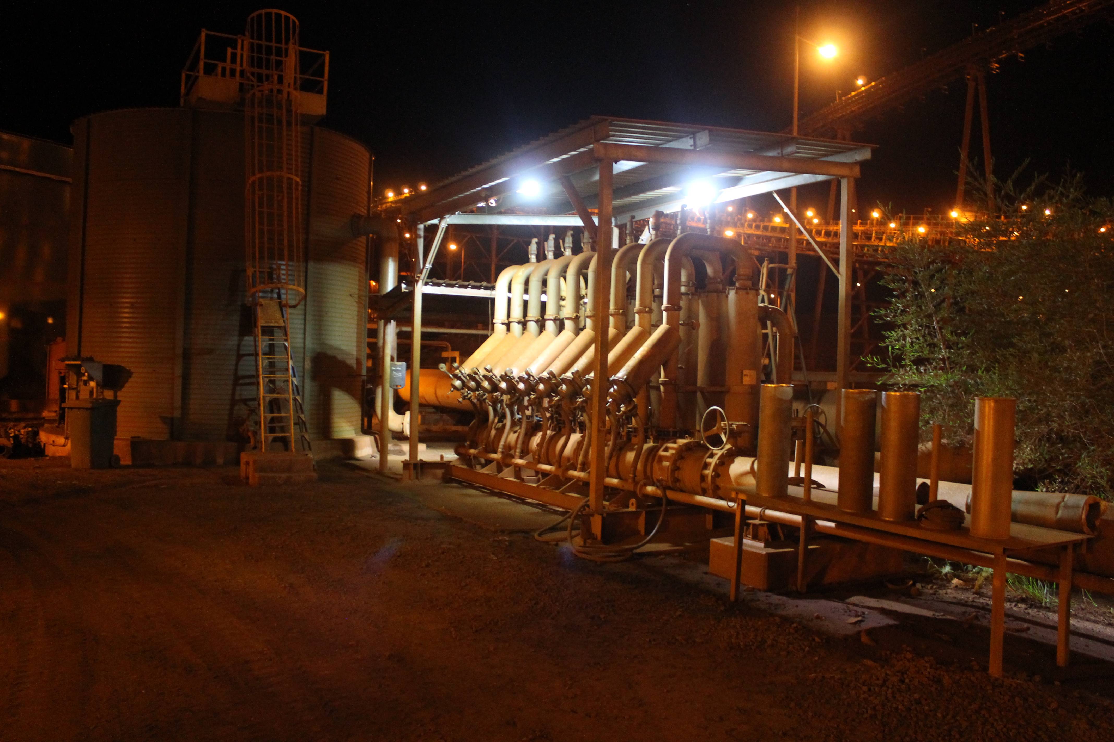 DLK LED Conveyor / Area Light in application,close up view on the working luminaire